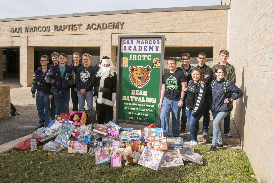 Academy cadets collect for Brown Santa