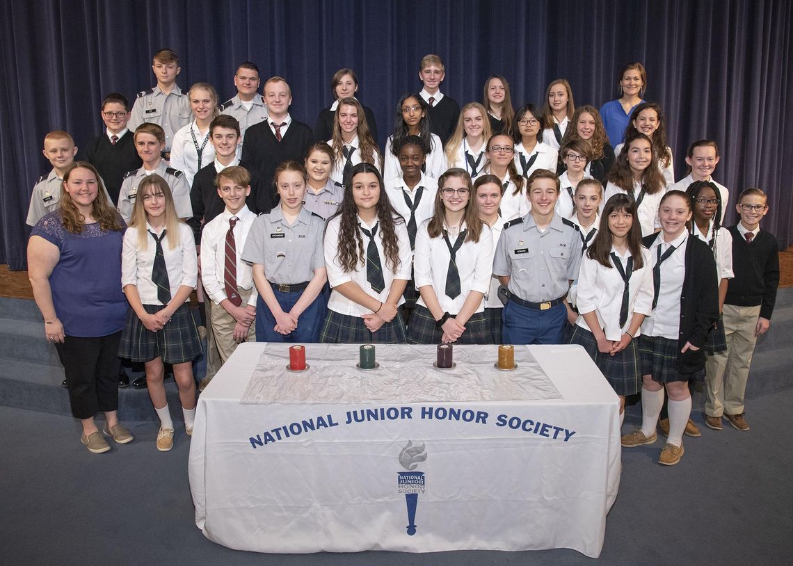 Academy students inducted into NJHS