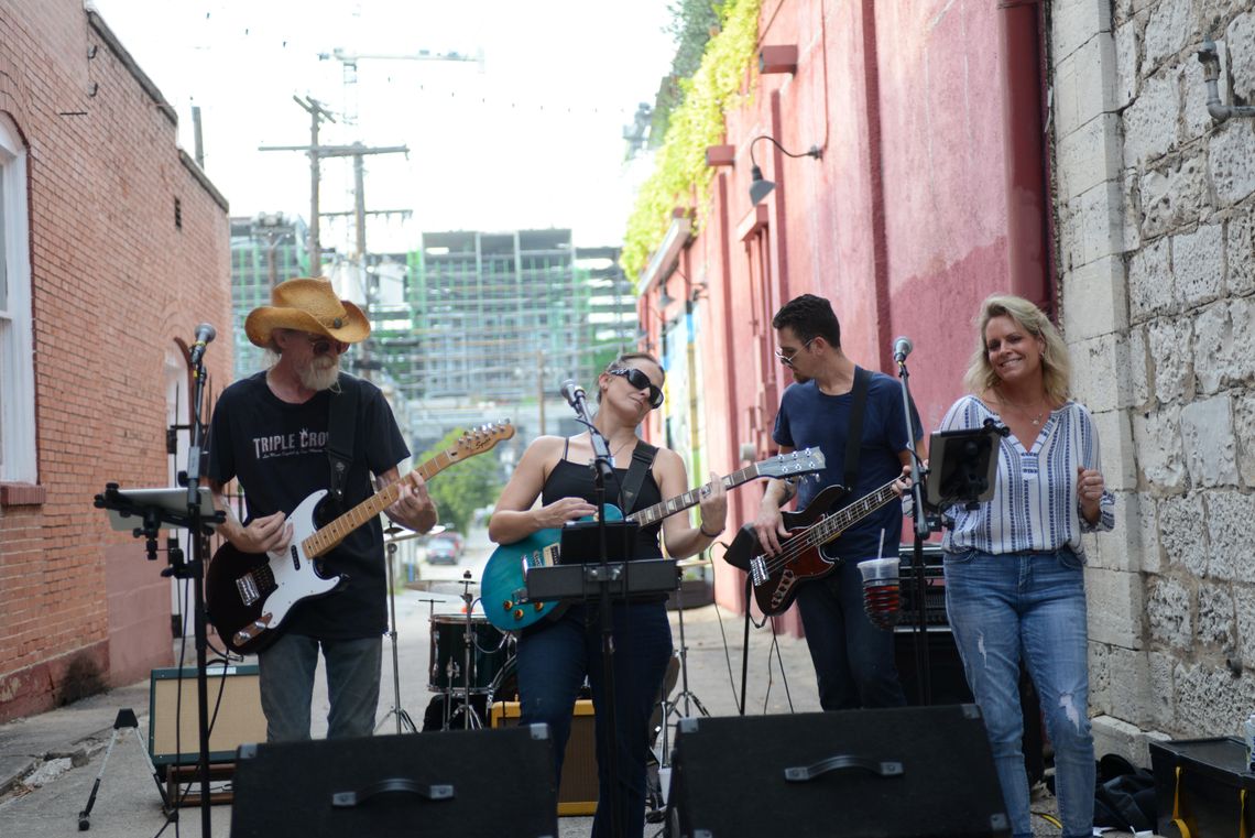 Ace Pepper and the Revs perform at Kissing Alley Concert Series