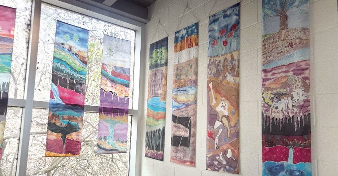 Artist explores Edwards Aquifer through silk paintings