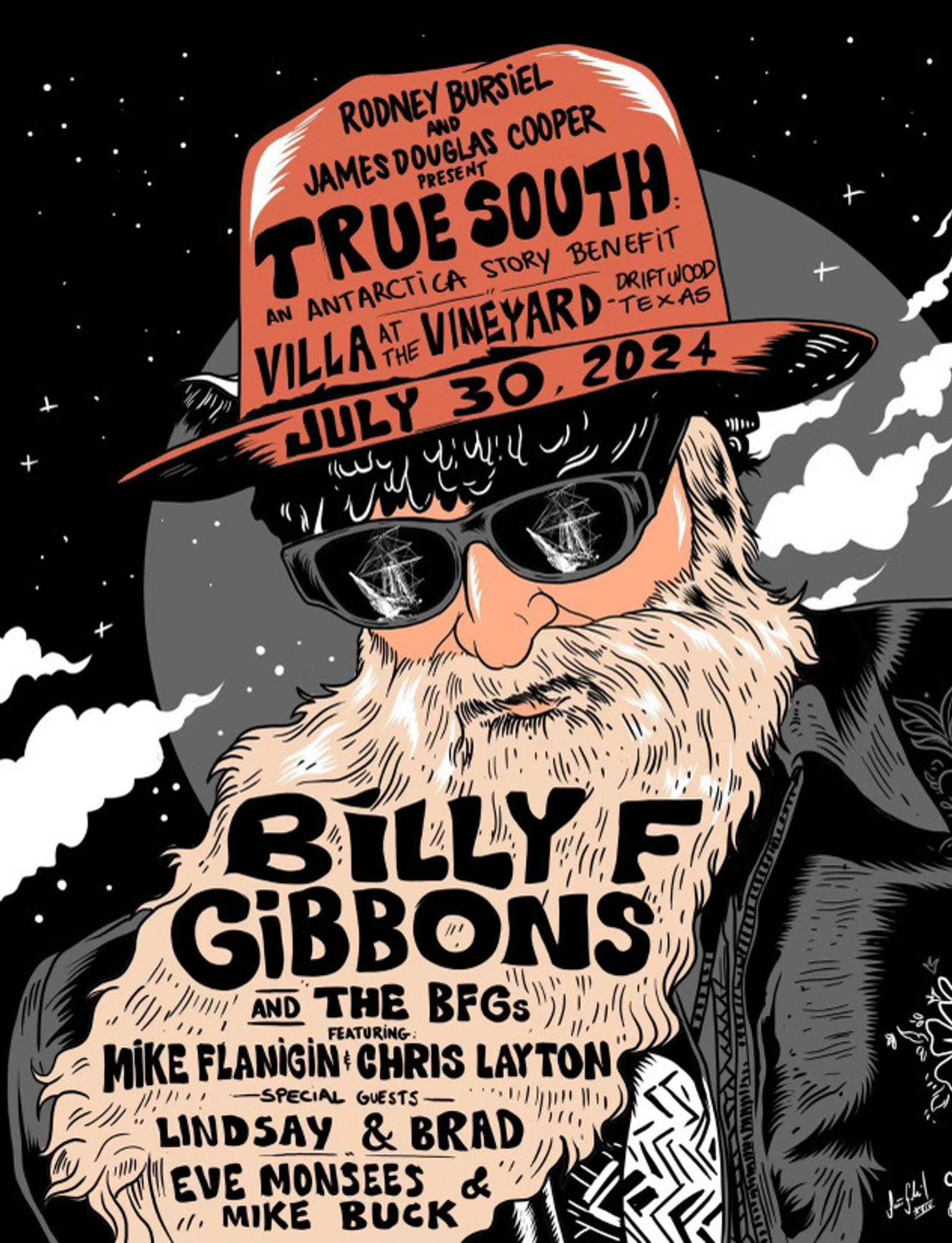 Billy F Gibbons of ZZ Top fame to headline fundraising concert for Wimberley photographer's Antarctica adventure