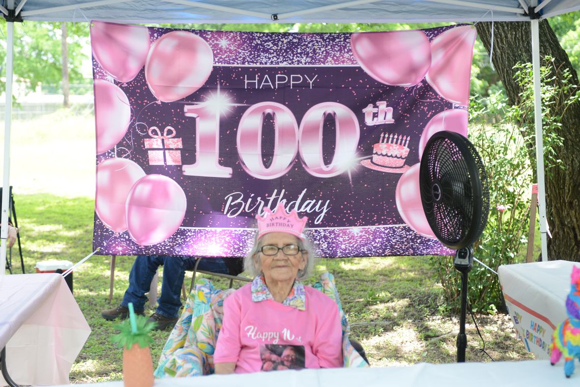 BIRTHDAY BASH: Family, friends celebrate San Marcos woman's 100th birthday with parade
