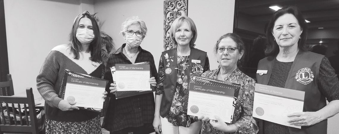 Bluebonnet Lions Club welcomes newly installed members