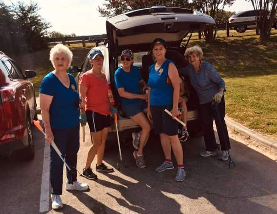 Bluebonnet Lions hold Ramon Lucio Park Clean Up 2019