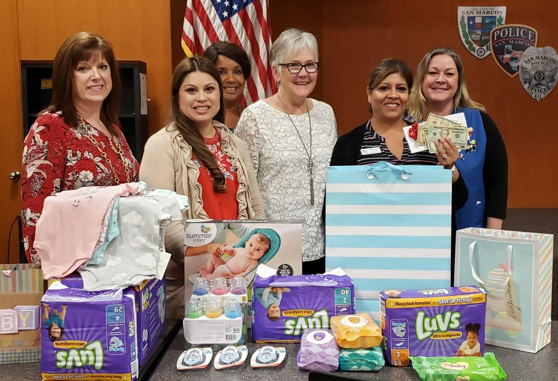 Bluebonnet Lions throw Central Texas Life Care baby shower