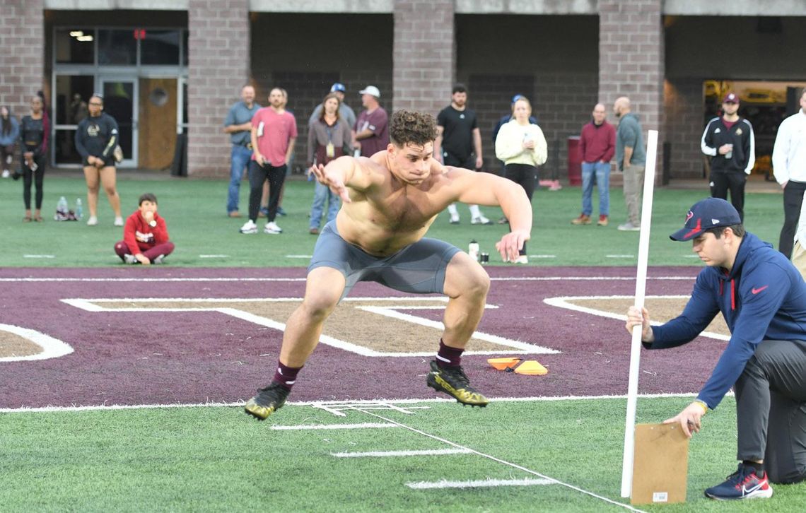 Bobcat players show off skills at Texas State Pro Day