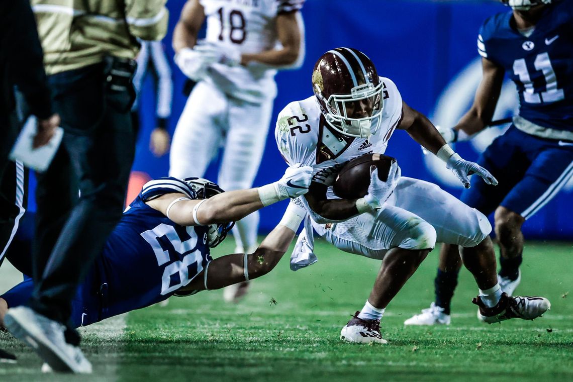 Bobcats bludgeoned by No. 12 BYU, 52-14