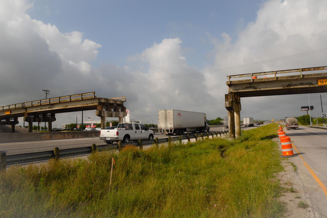 Bridge demolition underway