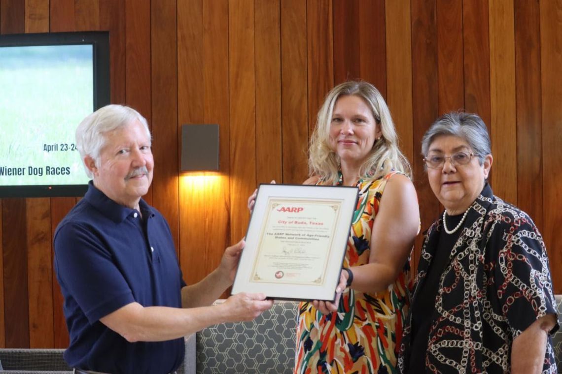 Buda recognized as ‘age-friendly’ community by AARP Buda recognized as ‘age-friendly’ community by AARP