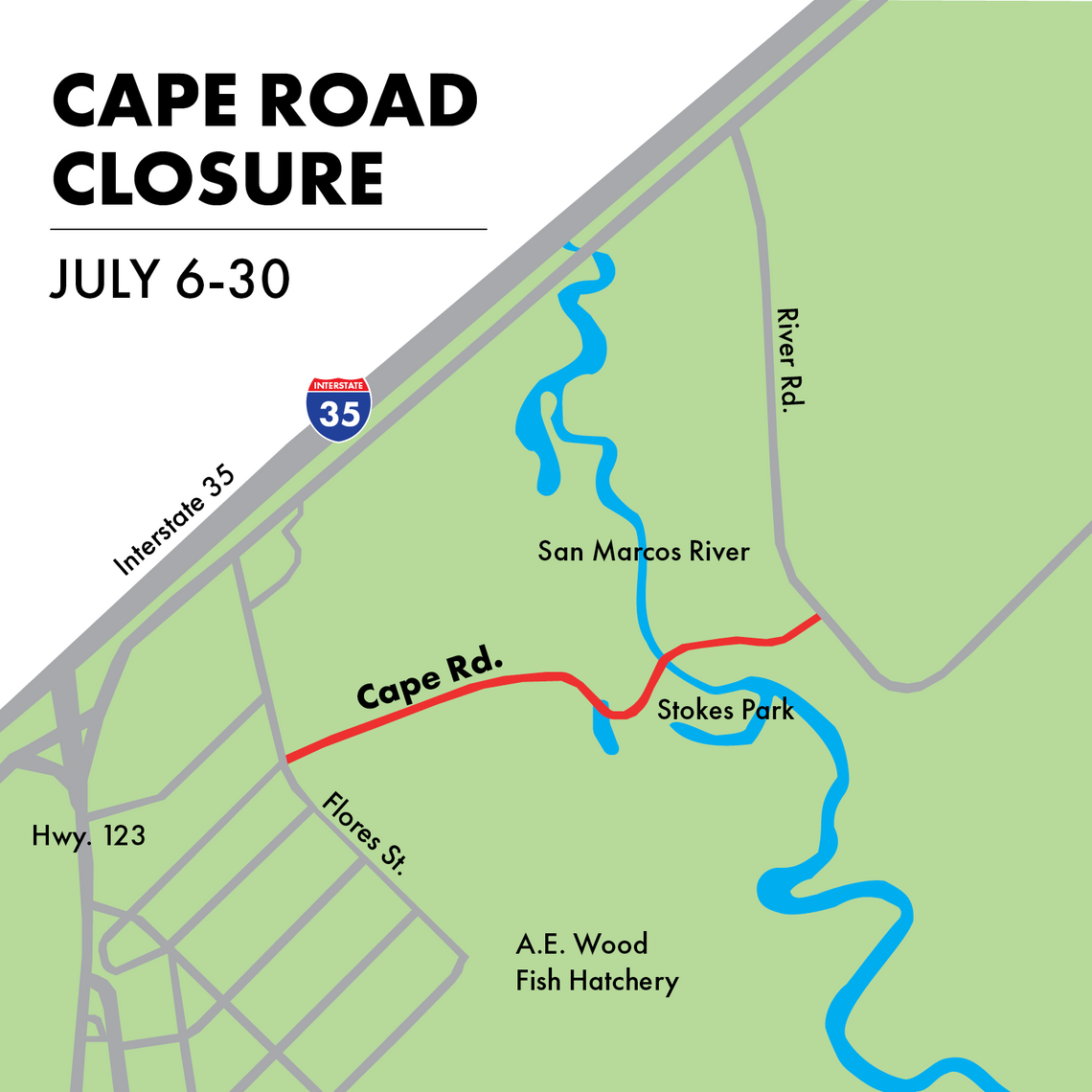 Cape Road closed for storm drain installation Cape Road closed for storm drain installation