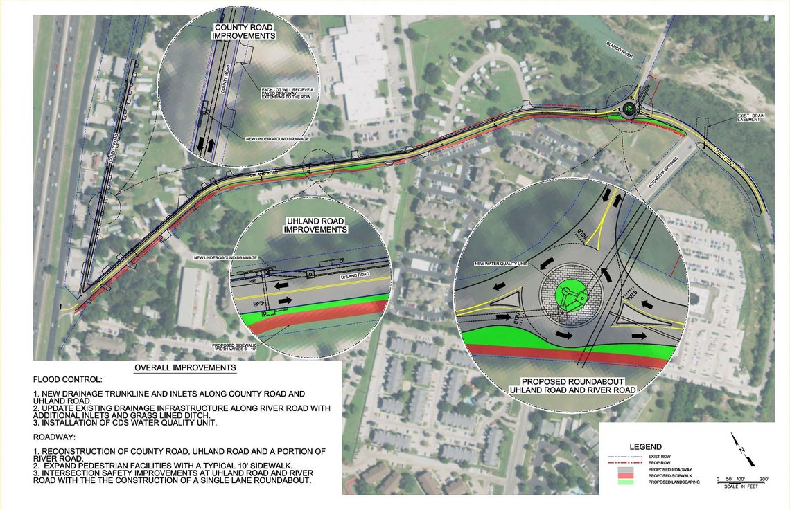 City to begin Uhland Road improvements on Monday