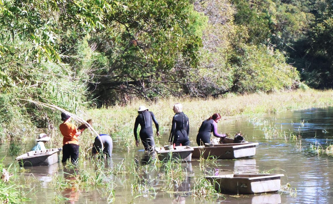 City, TXST host 6th Annual Fall River Clean Up