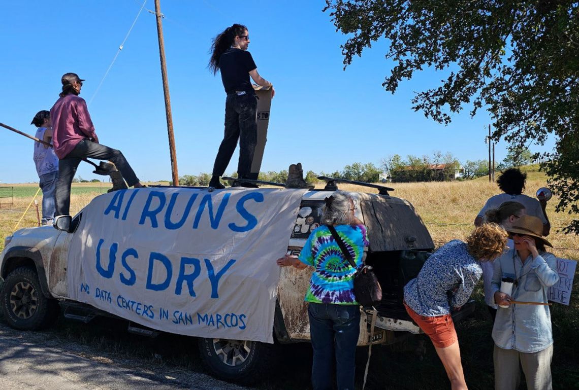 CloudBurst Data Center ceremony ignites protests