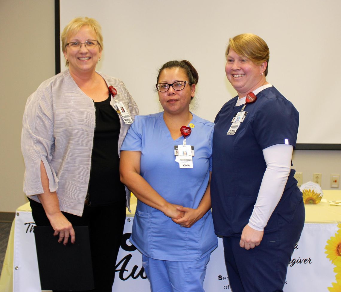 CNA recognized for exceptional care