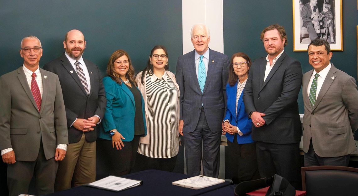 Council members meet with Cornyn