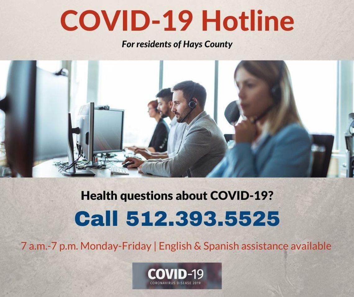 COVID-19 hotline available for Hays County residents