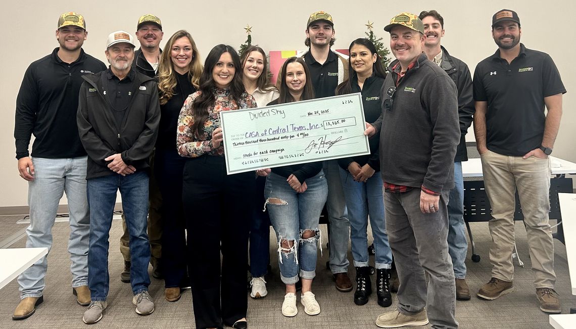 Divided Sky Roofing raises $13,365 for CASA Divided Sky Roofing raises $13,365 for CASA