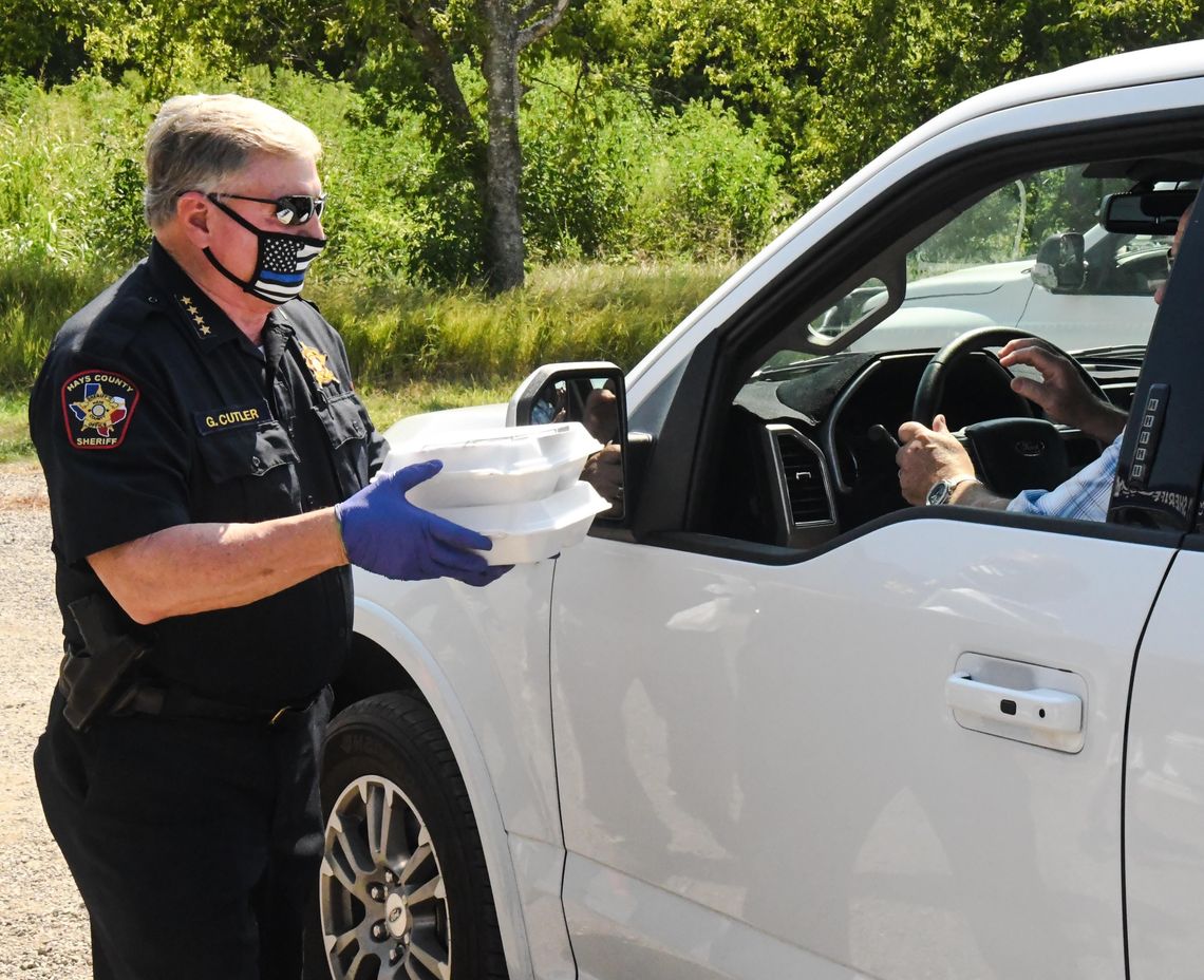 DRIVE-THRU BBQ: Hays County law enforcement holds free meal event in Kyle DRIVE-THRU BBQ: Hays County law enforcement holds free meal event in Kyle
