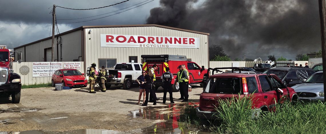 Fire at Roadrunner Recycling, building may be saved