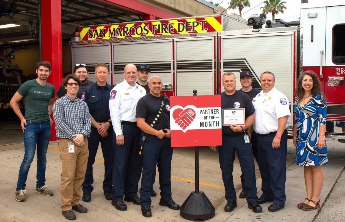 Fire Station #1 wins Partner of the Month Award