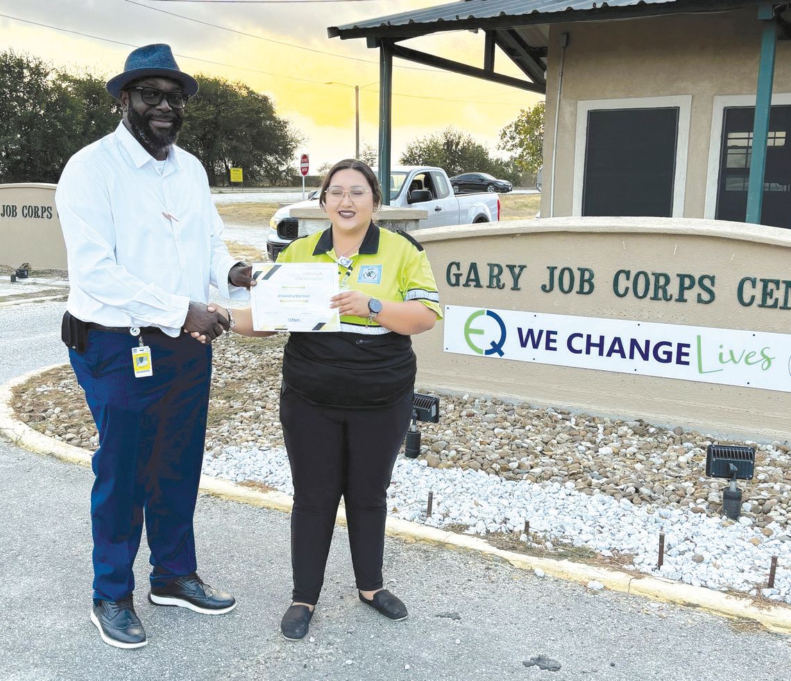 Gary Job Corps honors Martinez as October’s Employee of the Month