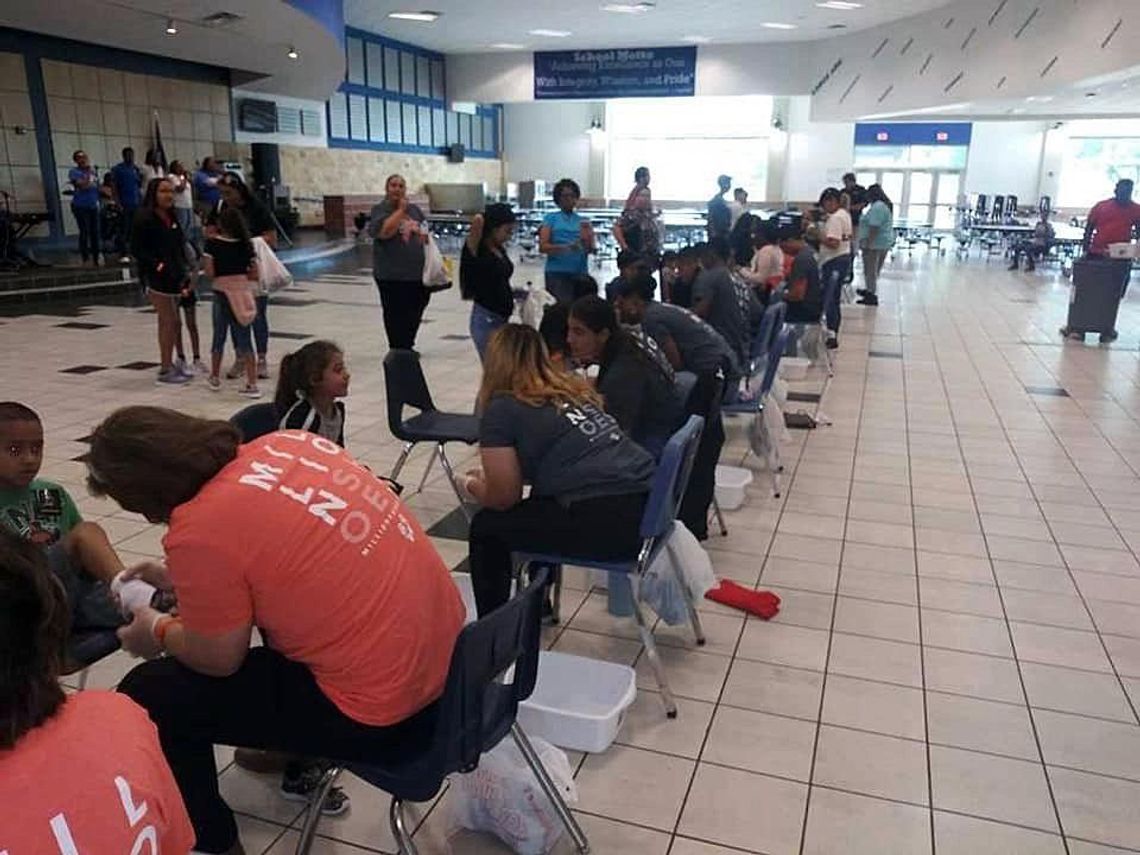 Gary Job Corps volunteers at Hays Cares' Shoes of Hope event