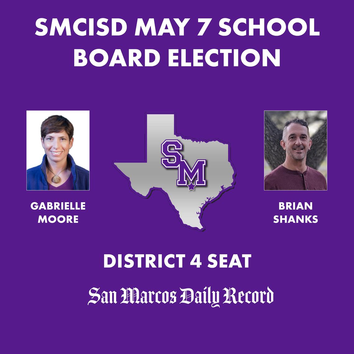 Get to know the candidates running for SMCISD Board of Trustees District 4