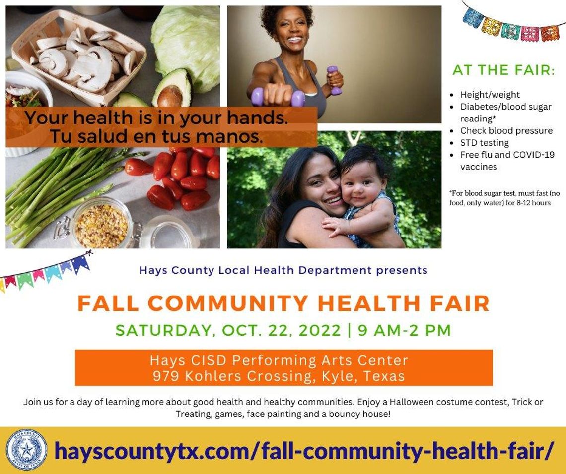 Hays County to host October Fall Community Health Fair