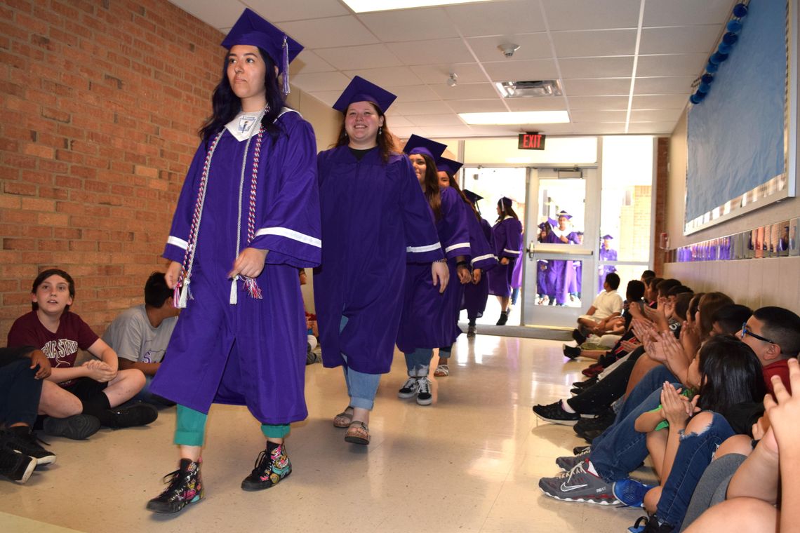 High school graduates take a stroll down memory lane