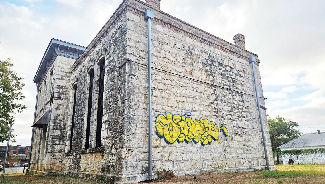 Historic jail vandalized with graffiti