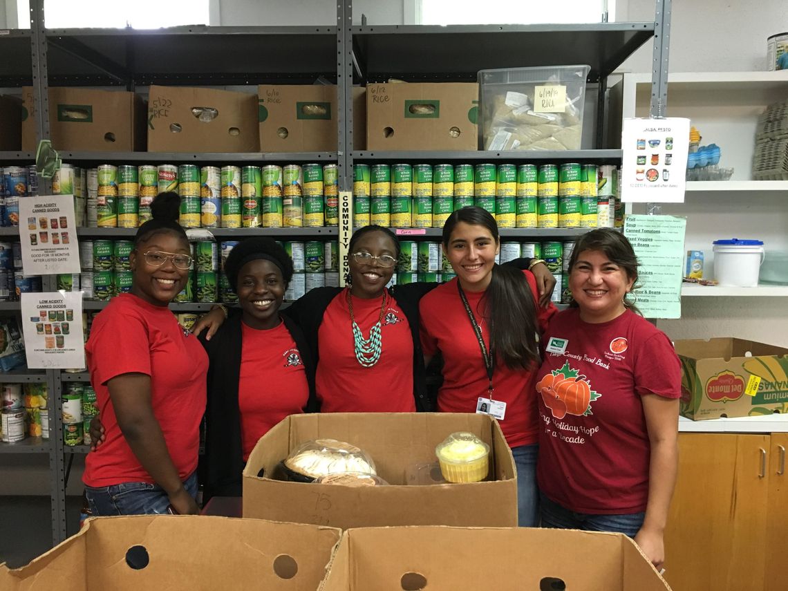 HOPE Group volunteers at food bank