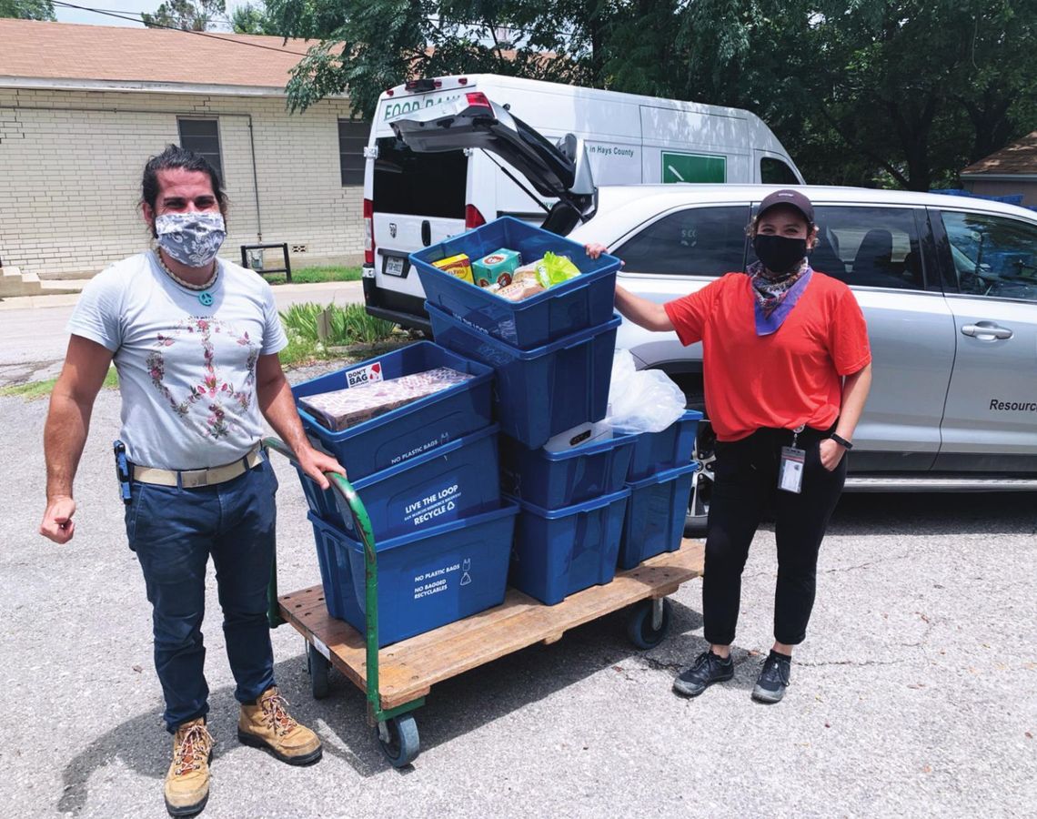 HOW THE BOBCATS ARE GIVING BACK: TXST student donations divert over 2,800 pounds of material from landfills HOW THE BOBCATS ARE GIVING BACK
