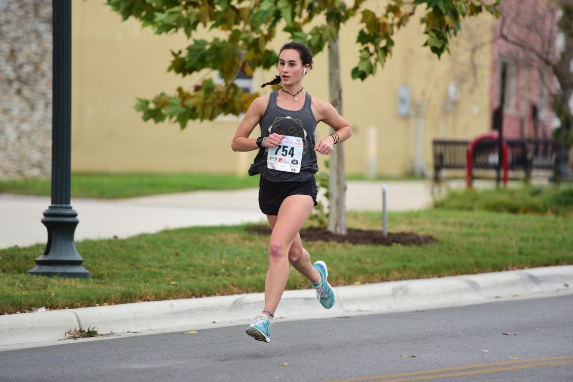 JINGLE ALL THE WAY: Runners traverse Downtown San Marcos during Santa's Jingle Bell Run JINGLE ALL THE WAY: Runners traverse Downtown San Marcos during Santa's Jingle Bell Run
