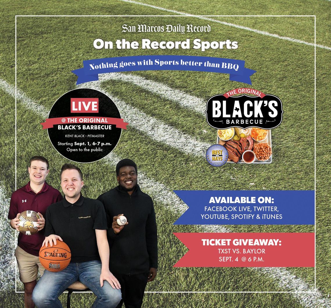 Join the Record for live recording of On The Record podcast at Black's Barbecue Join the Record for live recording of On The Record podcast at Black's Barbecue
