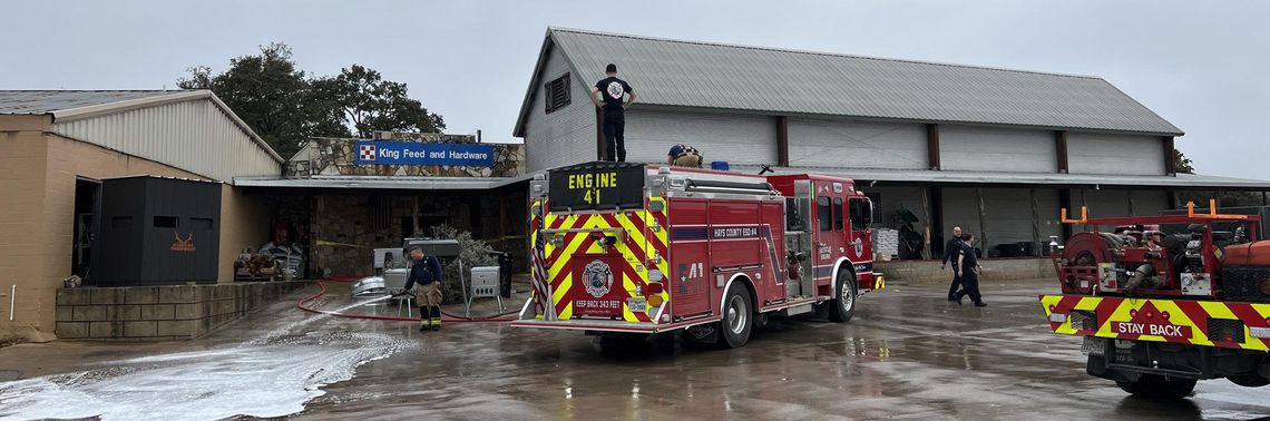 King Feed, oldest retail store in Wimberley, burns