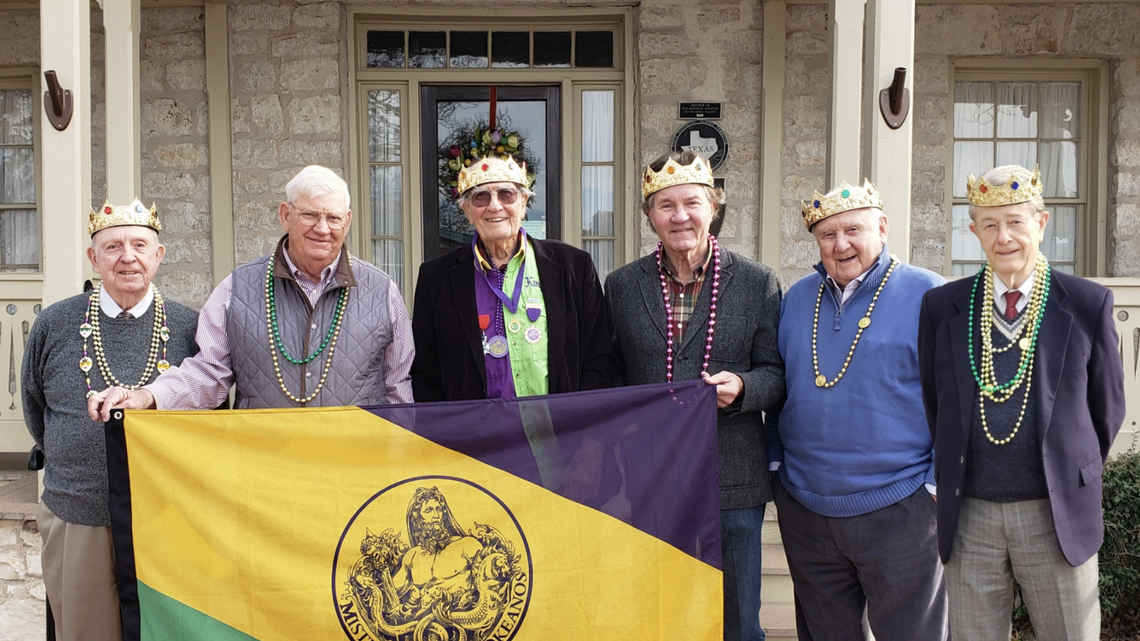 Kings of Mardi Gras serving at Cottage Kitchen