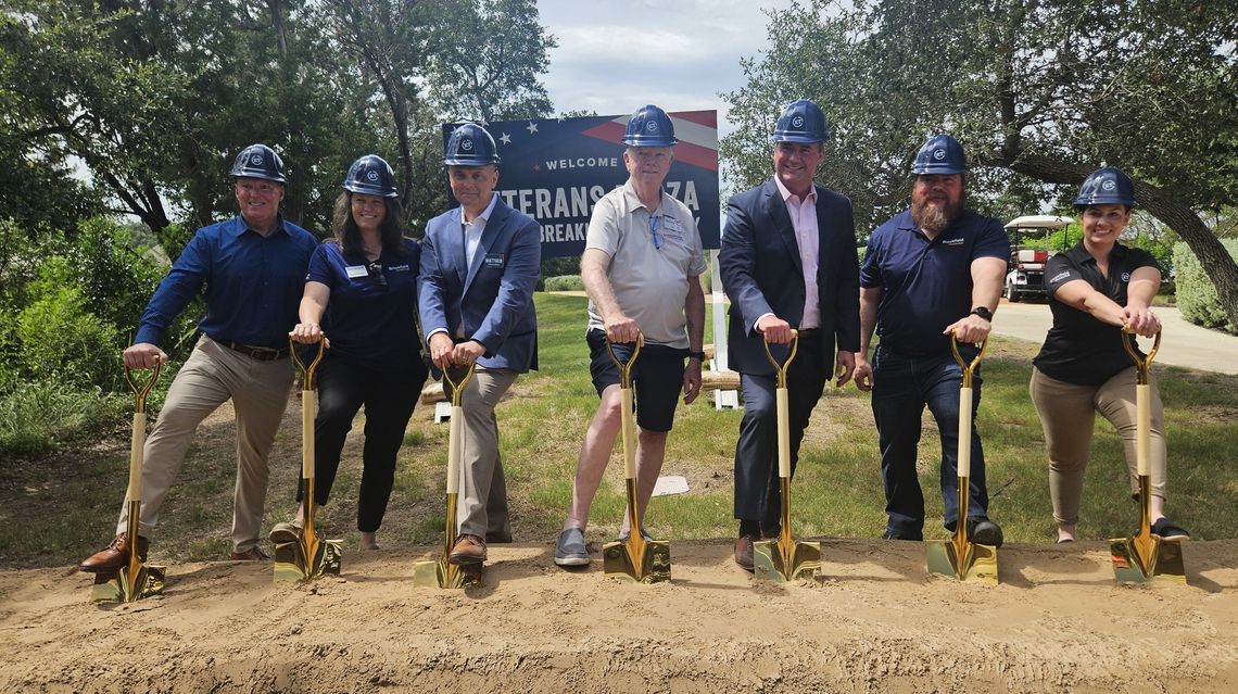 Kissing Tree breaks ground on new veterans plaza