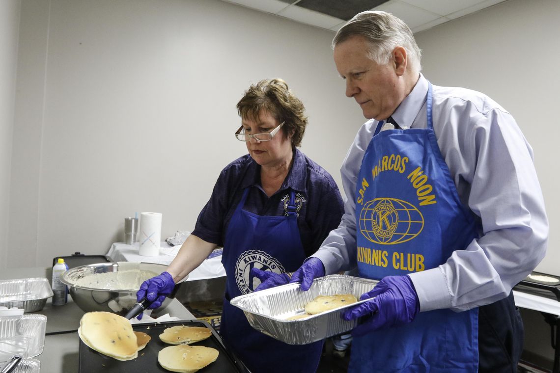 Kiwanis celebrate 80 years on the griddle