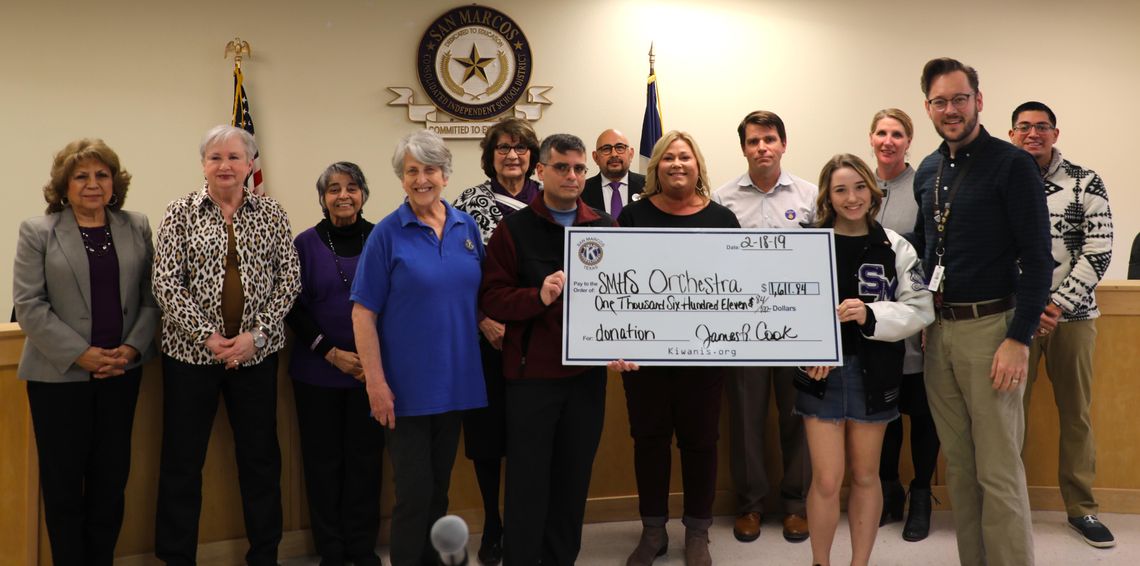 Kiwanis Club donates to SMHS Orchestra