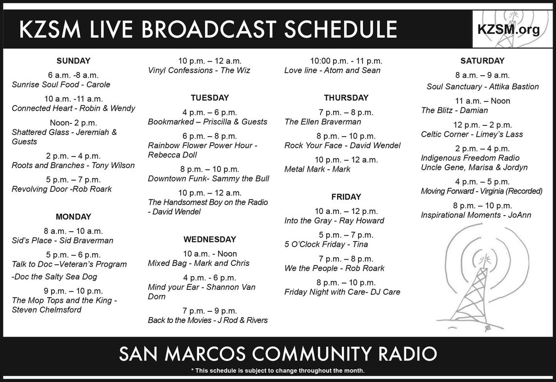 KZSM — Community radio in brief