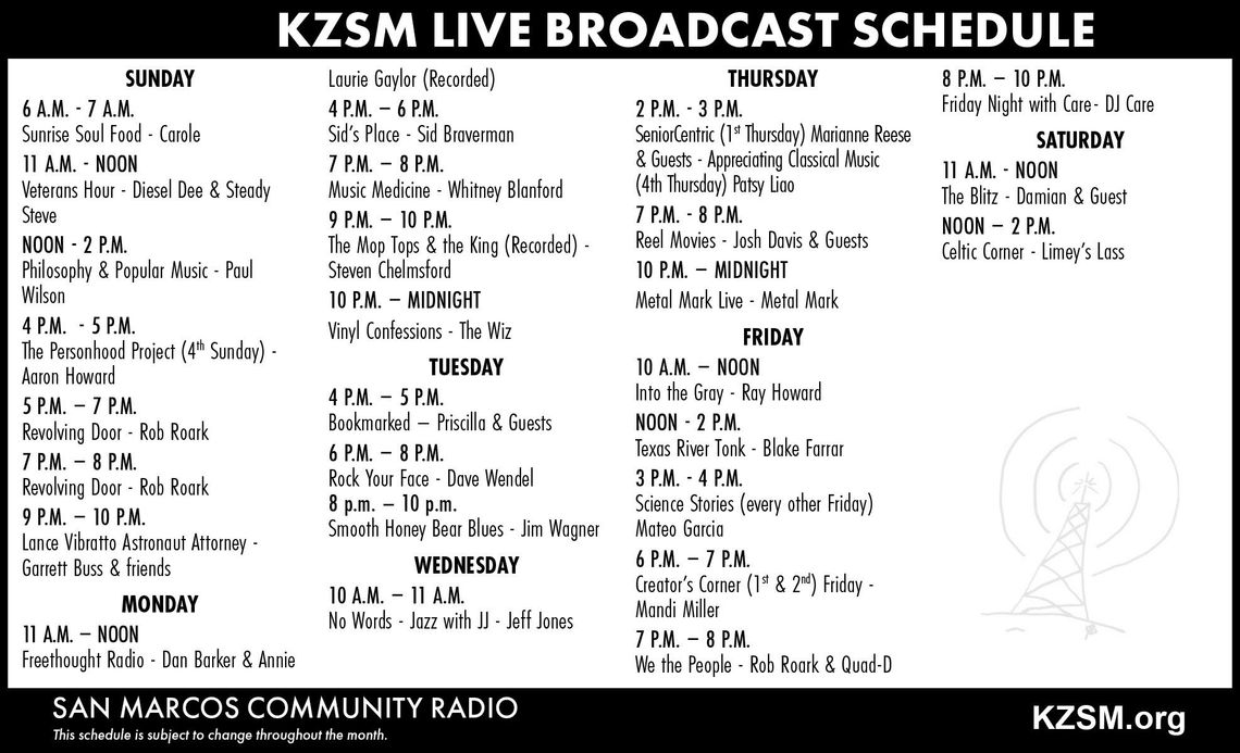 KZSM —Tune in and discover Texas