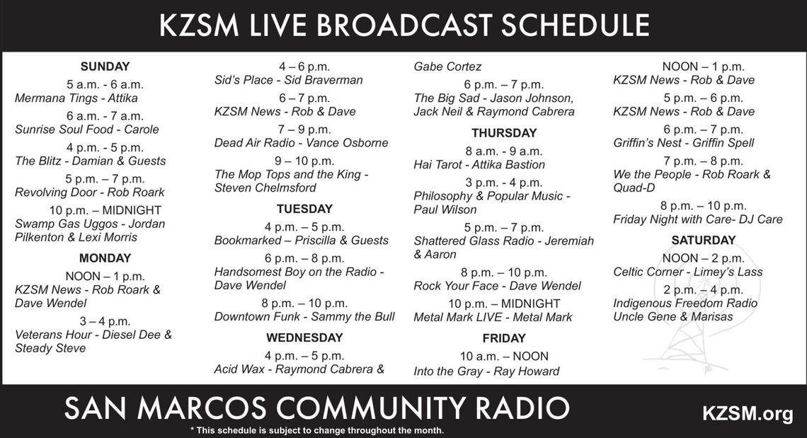 KZSM — Volunteer opportunities for a new year