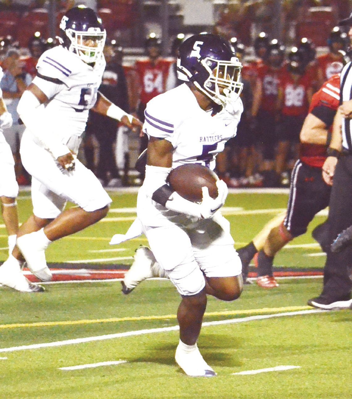 Lampkin rushes for over 100 as Rattlers fall to Lake Travis