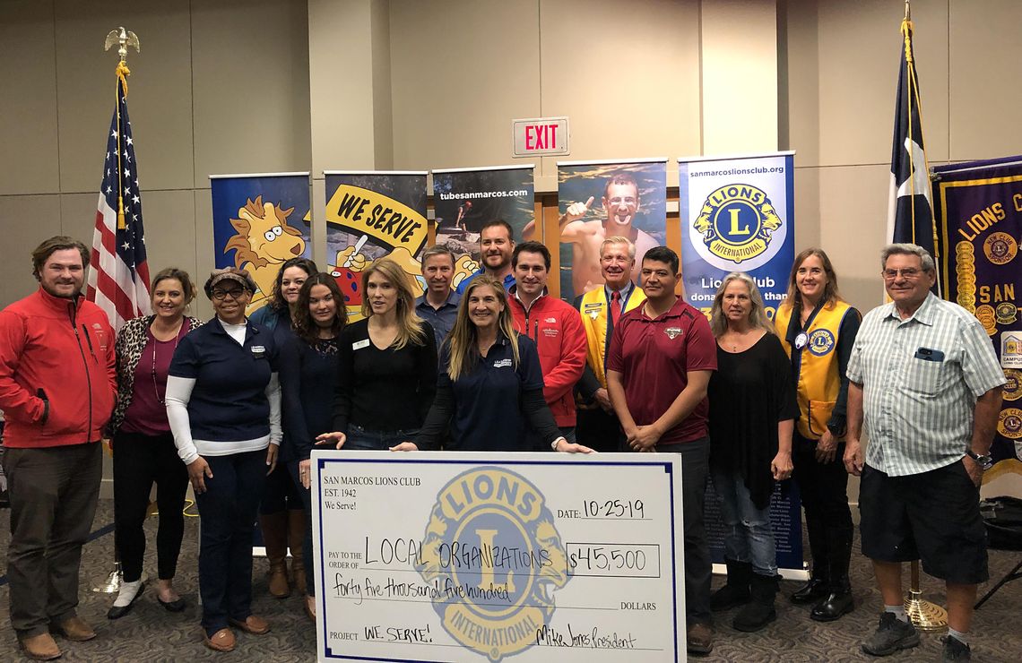 Lion's Club donates to 10 local nonprofits 