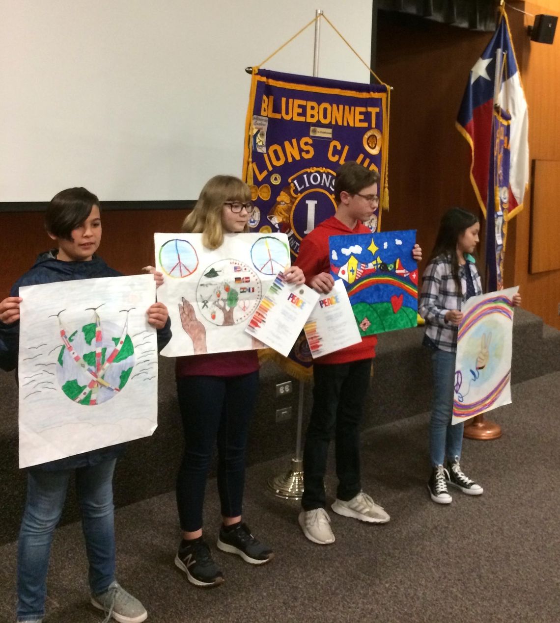 Local students win prizes for posters about peace