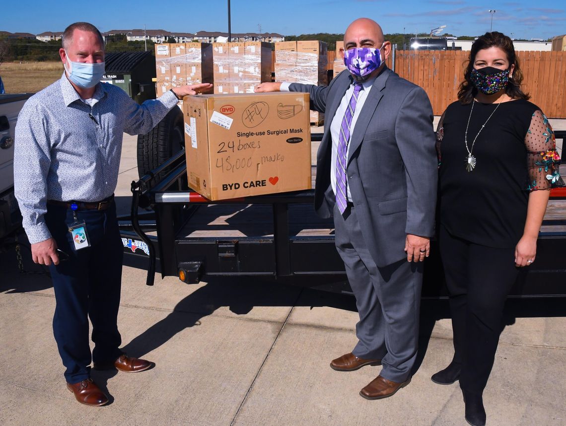 MASK UP RATTLERS: City donates more than 190,000 masks to San Marcos CISD