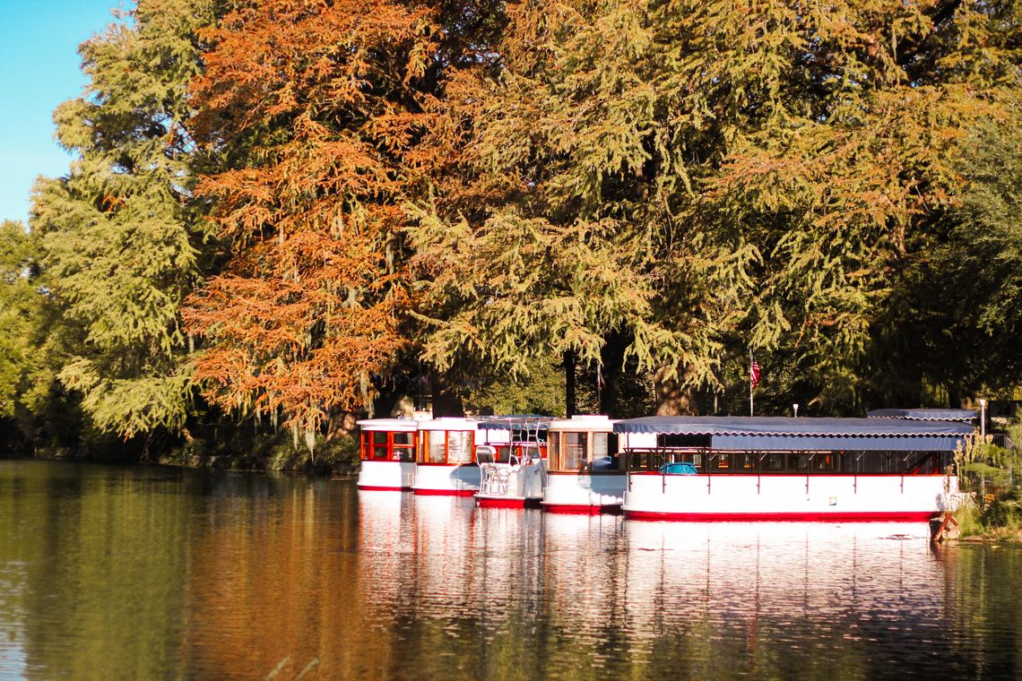 Meadows Center begins construction on new glass-bottom boat dock at Spring Lake 