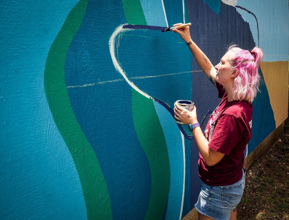 MURAL IN THE MAKING MURAL IN THE MAKING