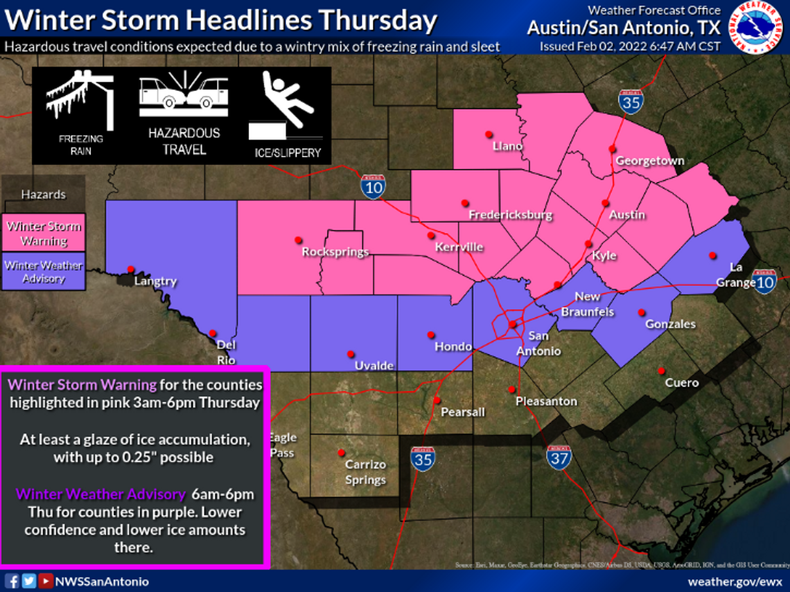 National Weather Service issues Winter Storm Warning 