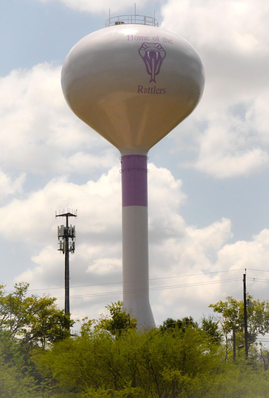 New water tower shows support for 'Rattler Nation'